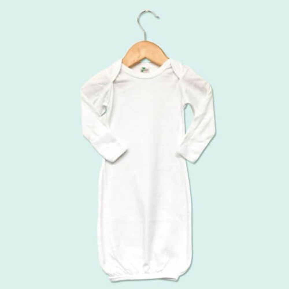 65/35 % Polyester/Cotton Infant Gown w/Mittens